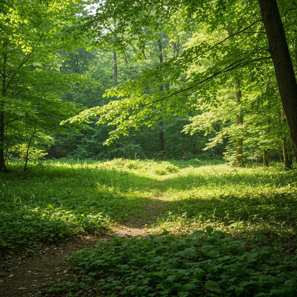 Spokojny krajobraz naturalny