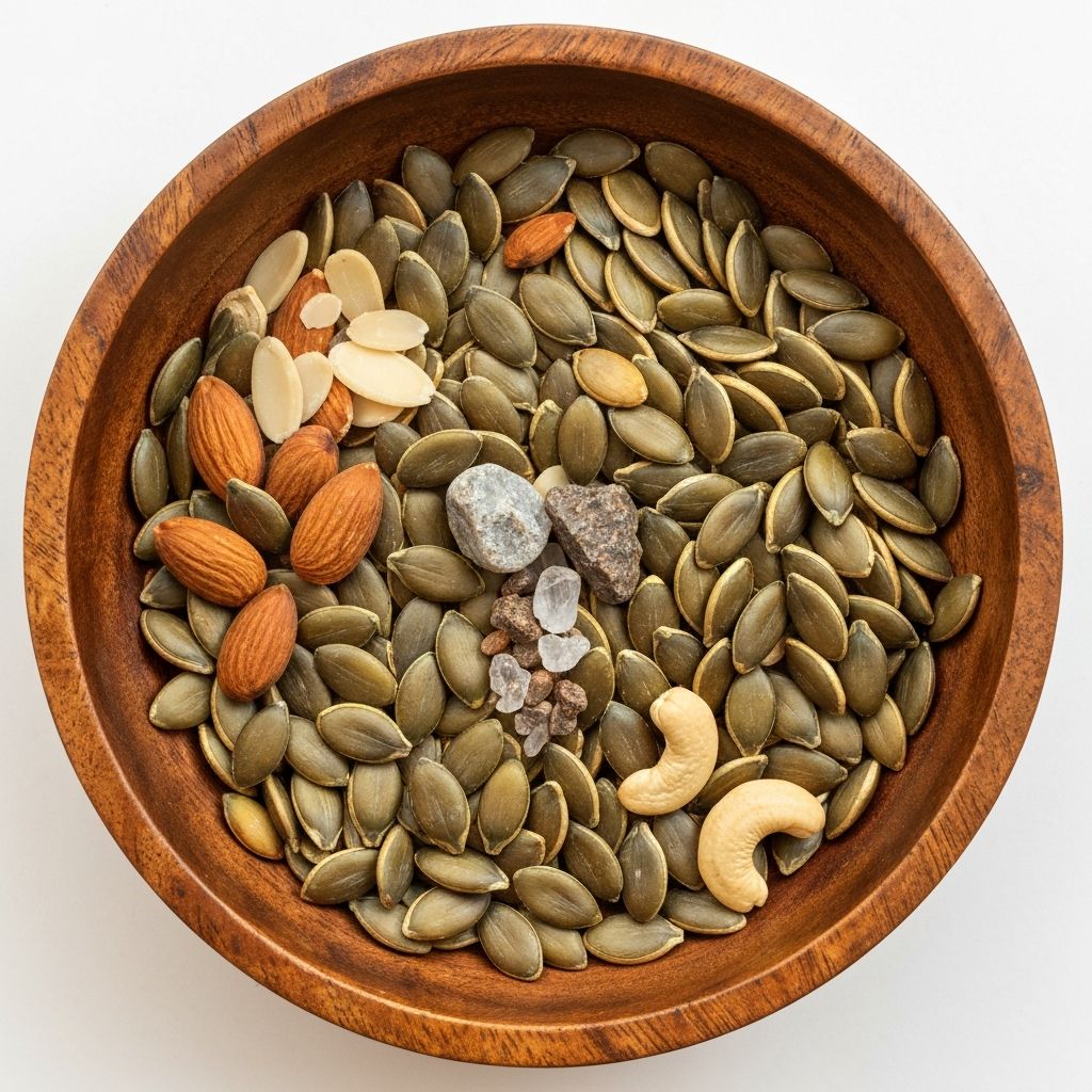 Nasiona dyni i orzechy